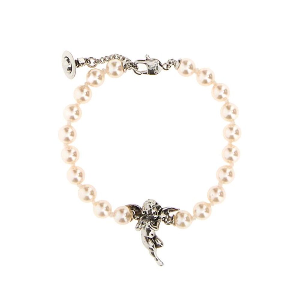Vivienne Westwood Women Ivory Pearls Putti Bracelet